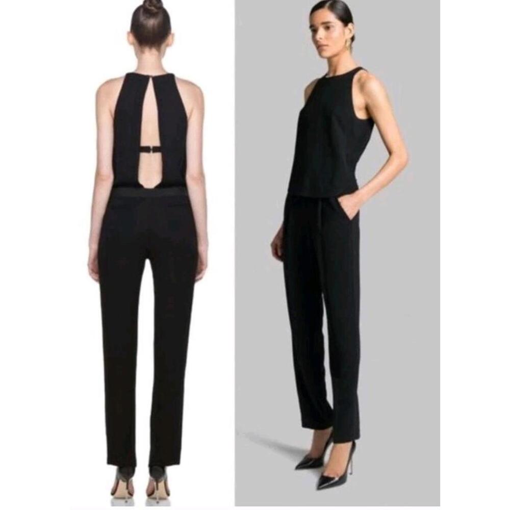 ALC Joanna Size 0 Black Open Back Women's Jumpsuit # 2